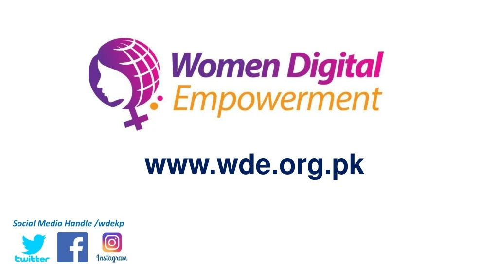 www wde org pk