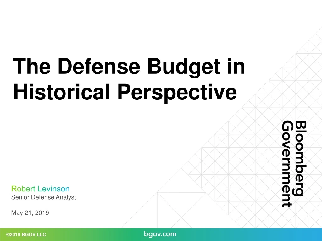 the defense budget in historical perspective