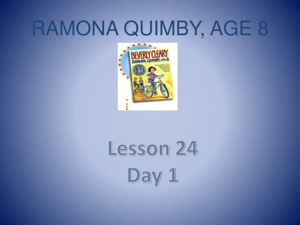 RAMONA QUIMBY, AGE 8