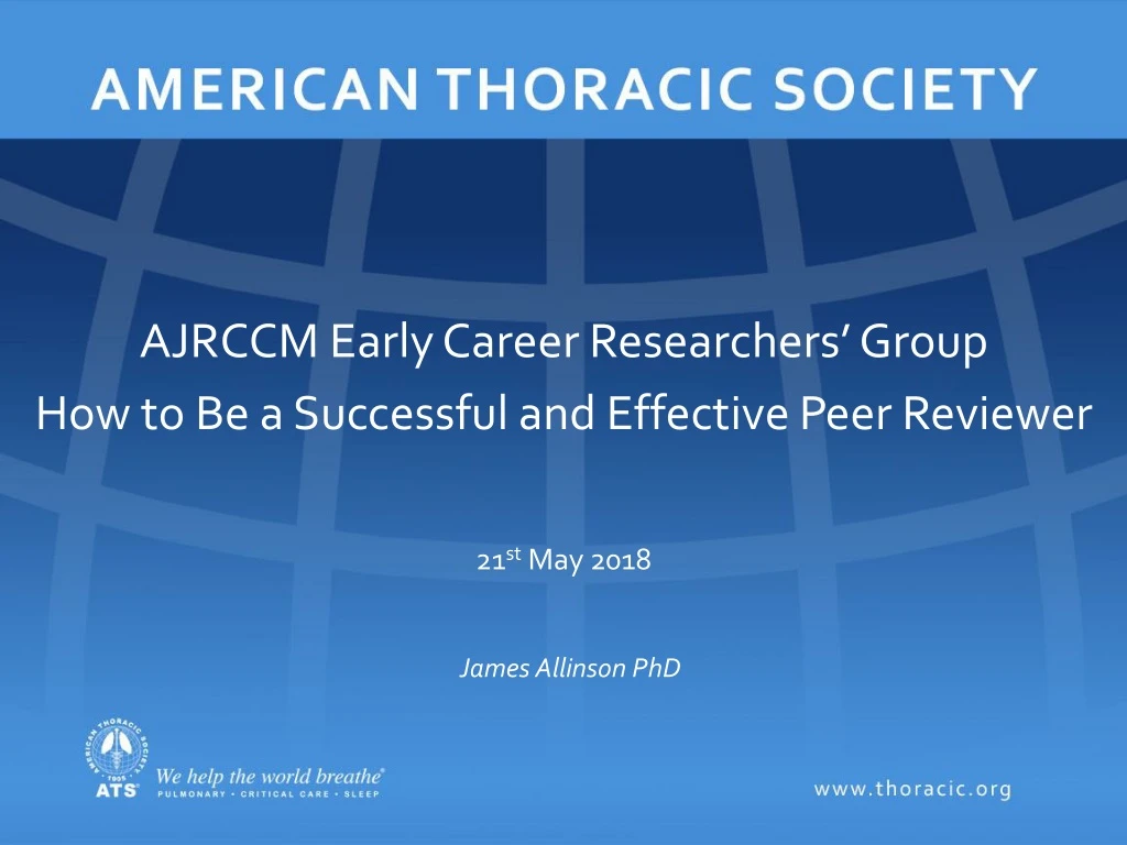 ajrccm early career researchers group