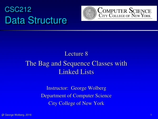 CSC212 Data Structure