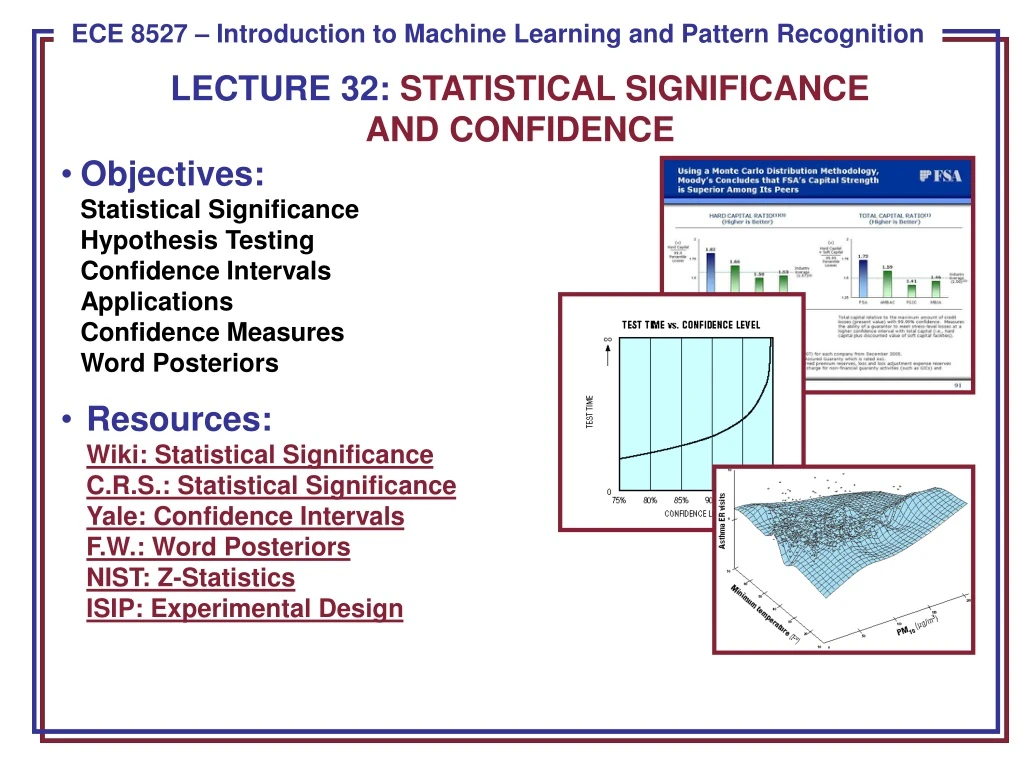 lecture 32 statistical significance and confidence