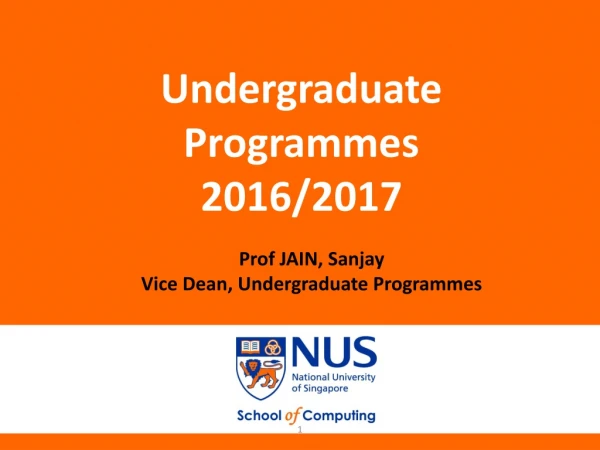 Undergraduate Programmes 2016/2017