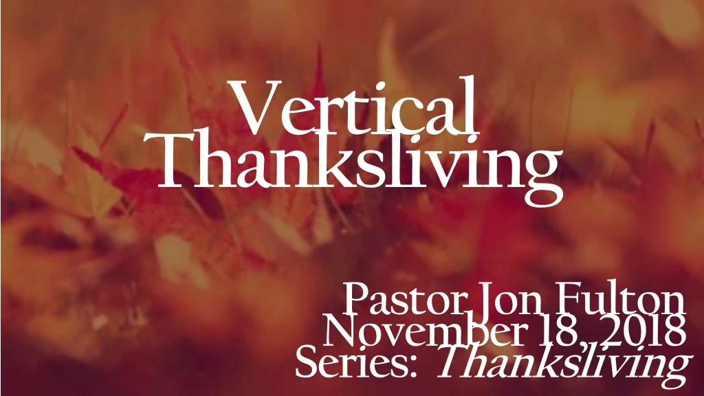 vertical thanksliving