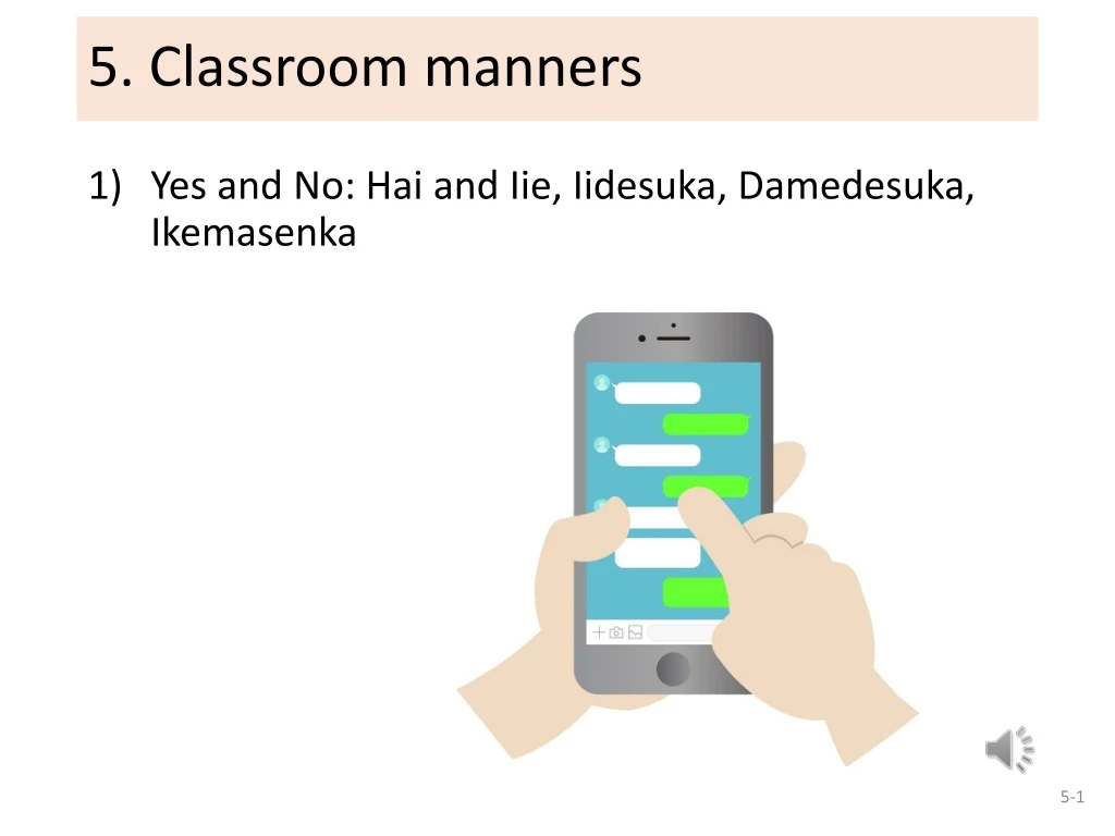5 classroom manners