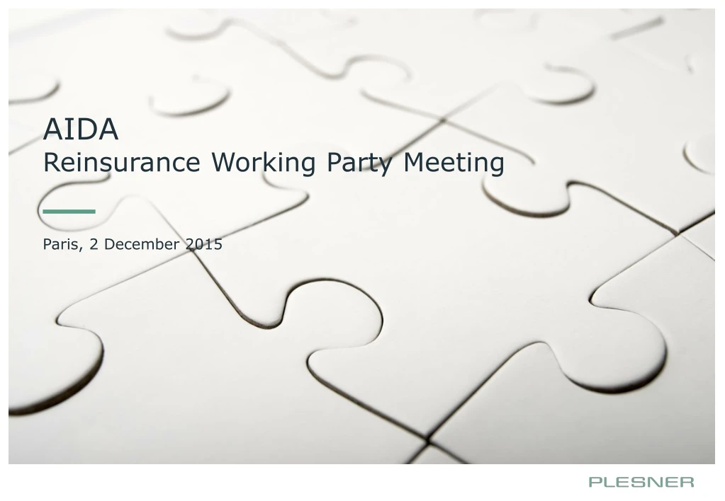 aida reinsurance working party meeting