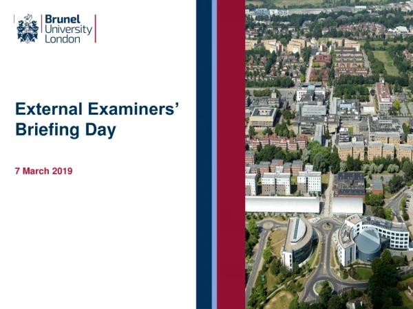 External Examiners’ Briefing Day