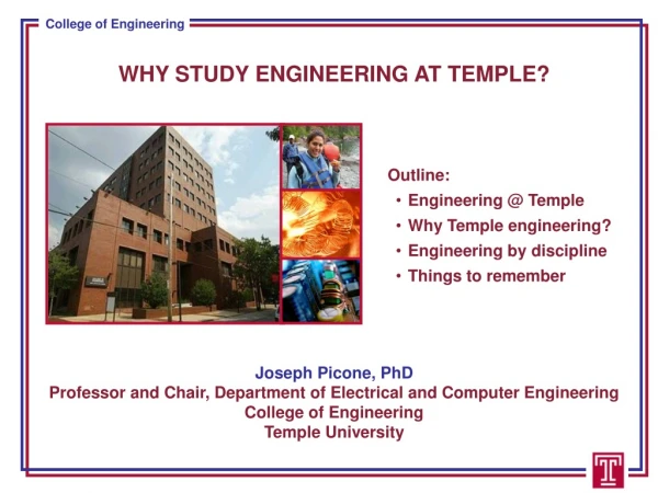 WHY STUDY ENGINEERING AT TEMPLE?