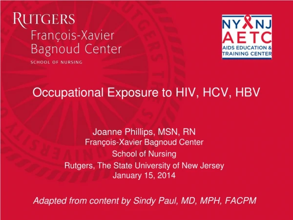 Occupational Exposure to HIV, HCV, HBV