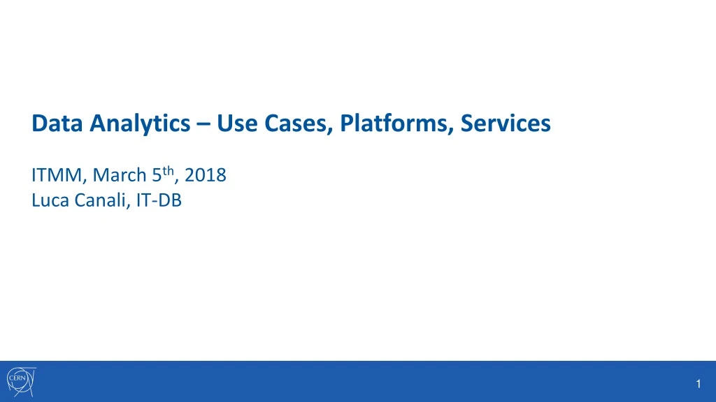 data analytics use cases platforms services