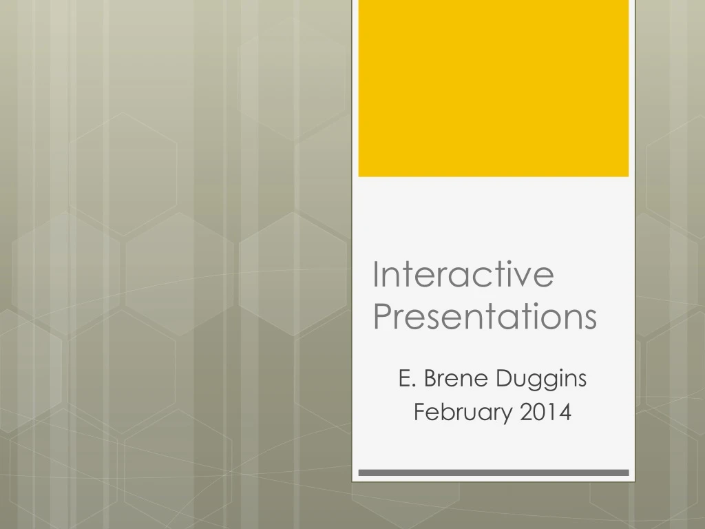 interactive presentations