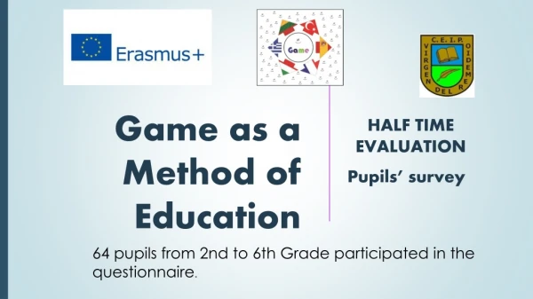 Game as a Method of Education
