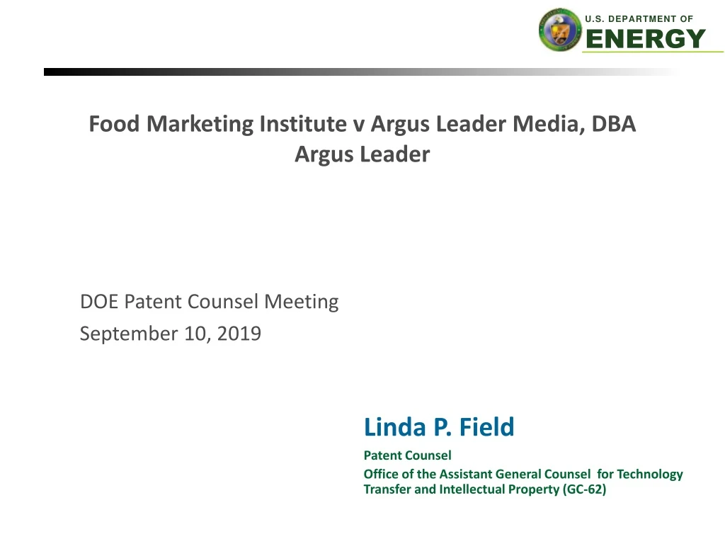 food marketing institute v argus leader media dba argus leader
