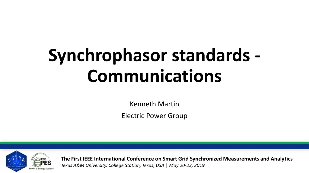 synchrophasor standards communications