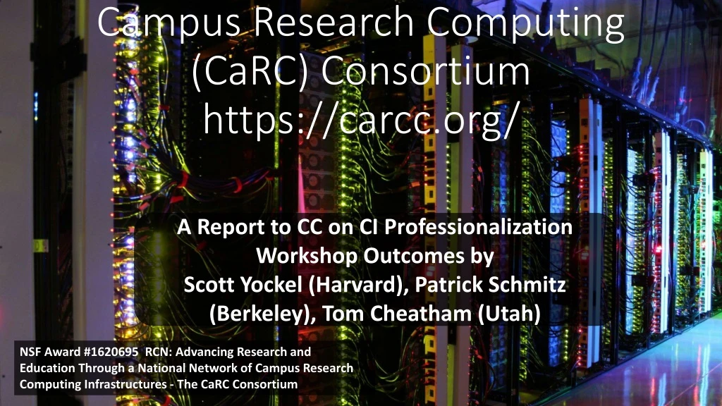 campus research computing carc consortium https carcc org