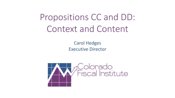 Propositions CC and DD: Context and Content