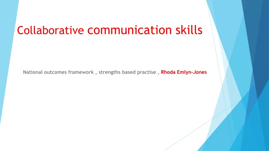 collaborative communication skills