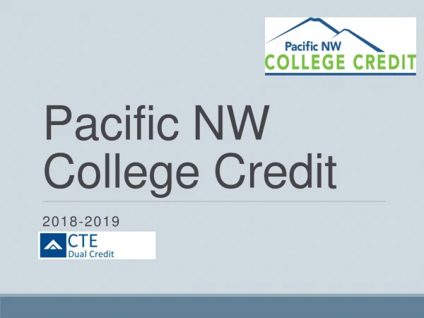 Pacific NW College Credit