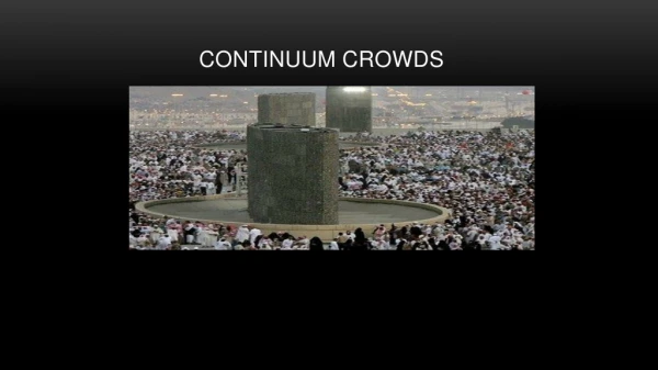 Continuum Crowds