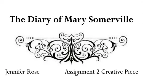 The Diary of Mary Somerville