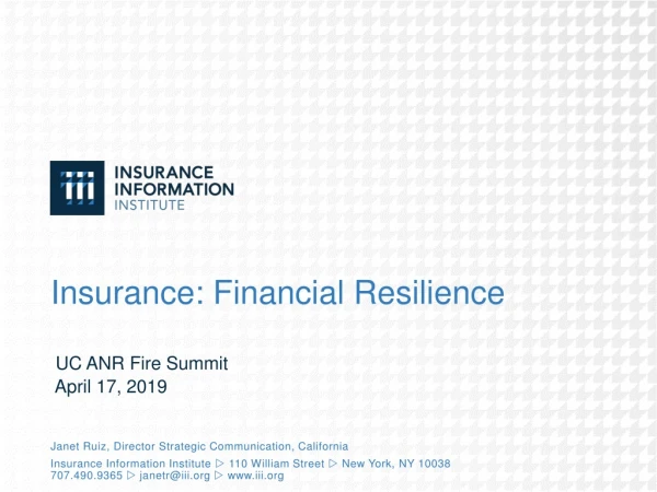 Insurance: Financial Resilience