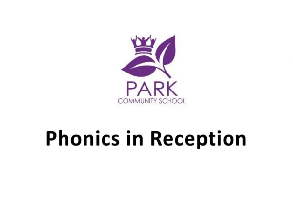 Phonics in Reception