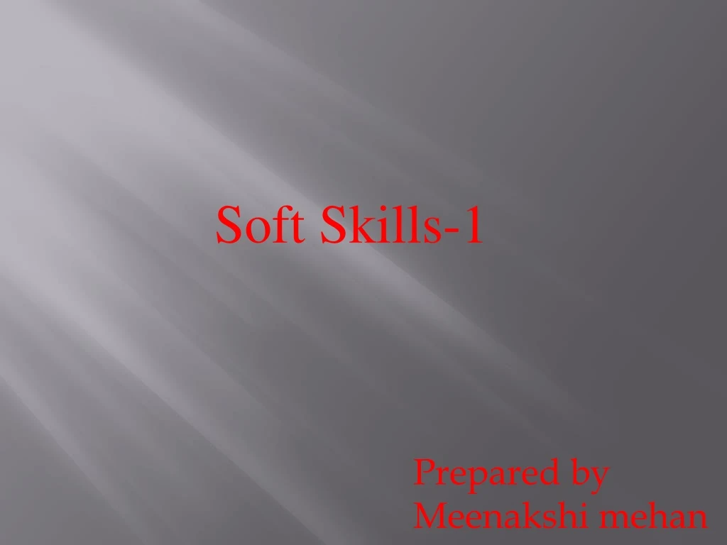 soft skills 1