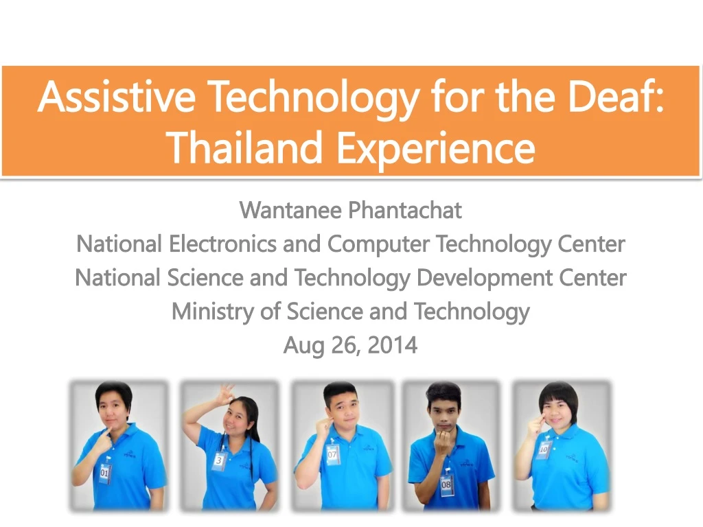 assistive technology for the deaf thailand experience