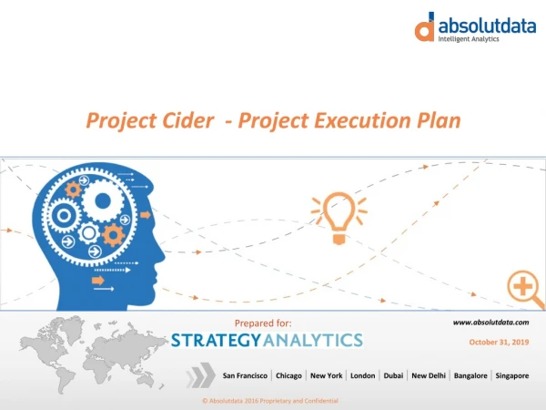 Project Cider - Project Execution Plan