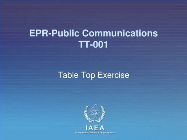 EPR-Public Communications TT-001