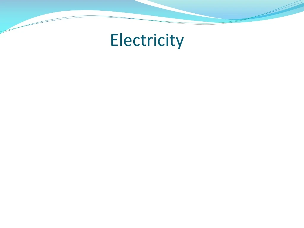 electricity