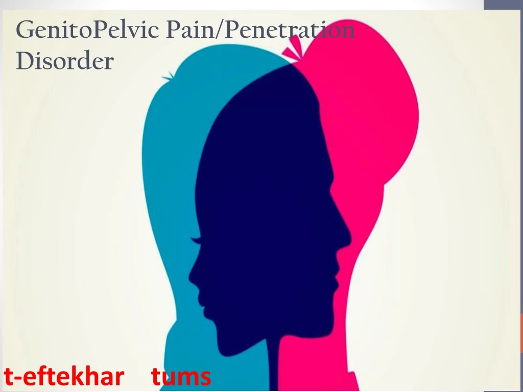 genitopelvic pain penetration disorder