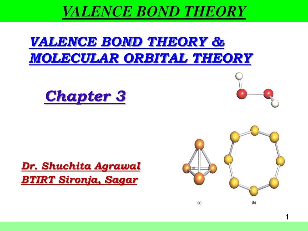 valence bond theory molecular orbital theory