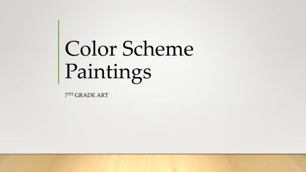 Color Scheme Paintings