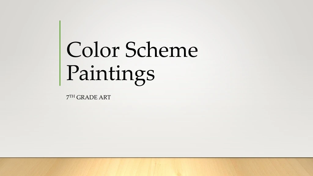 color scheme paintings