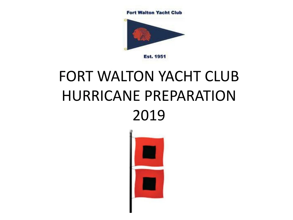 fort walton yacht club hurricane preparation 2019