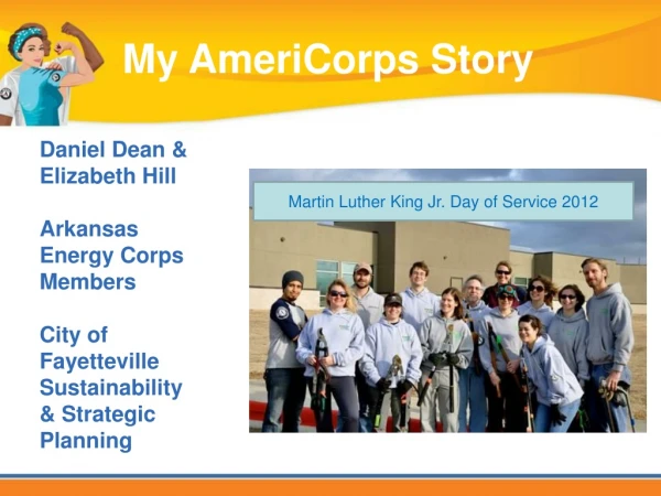 Daniel Dean &amp; Elizabeth Hill Arkansas Energy Corps Members
