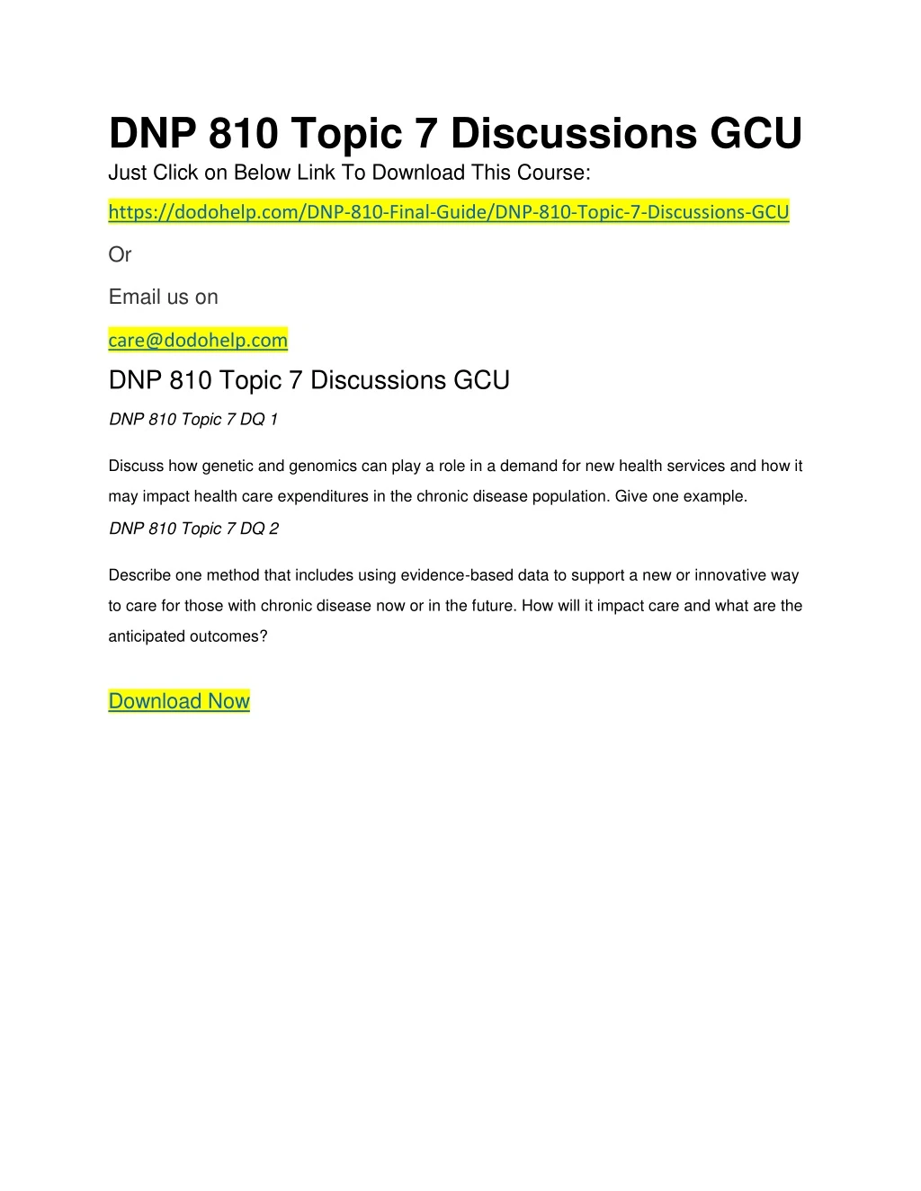 dnp 810 topic 7 discussions gcu just click