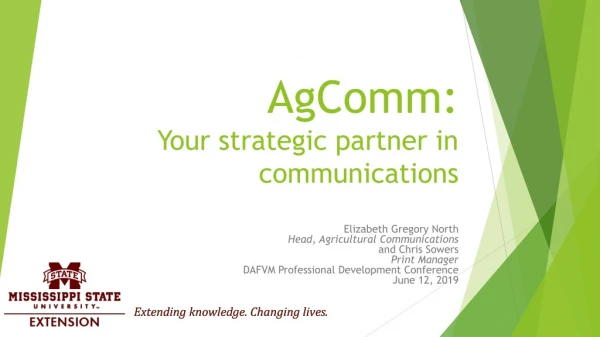 AgComm : Your strategic partner in communications