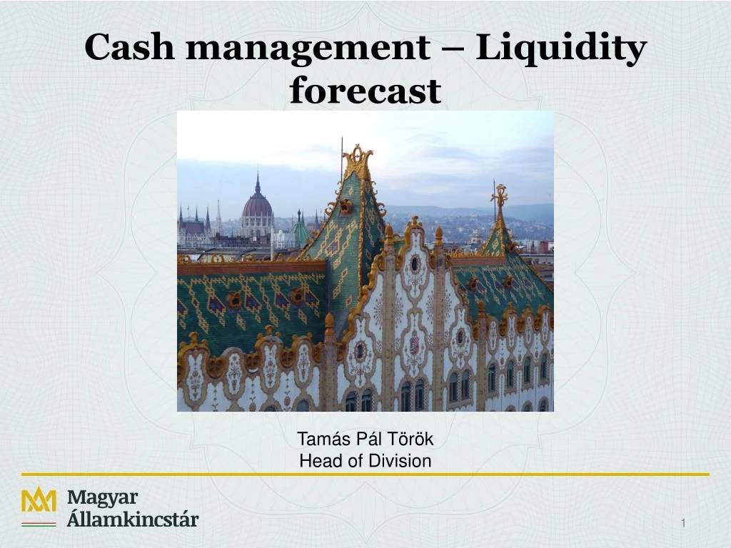 cash management liquidity forecast