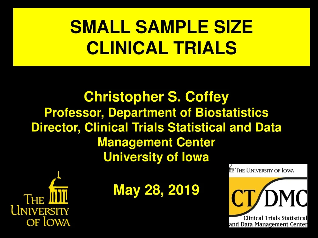 small sample size clinical trials