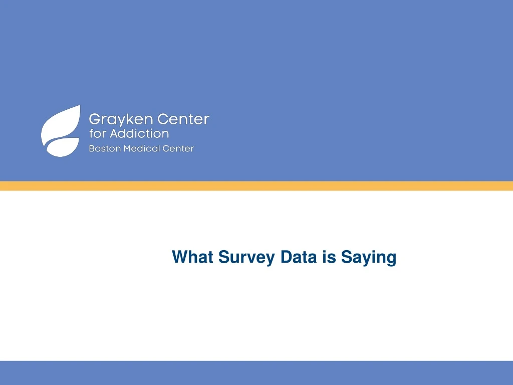 what survey data is saying