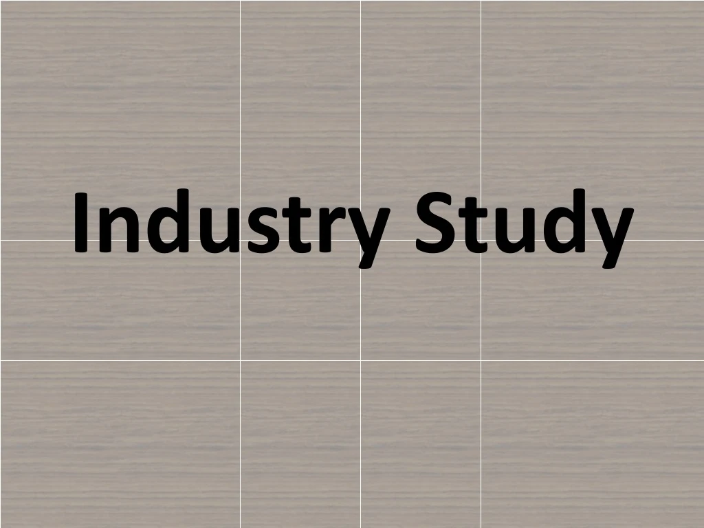 industry study
