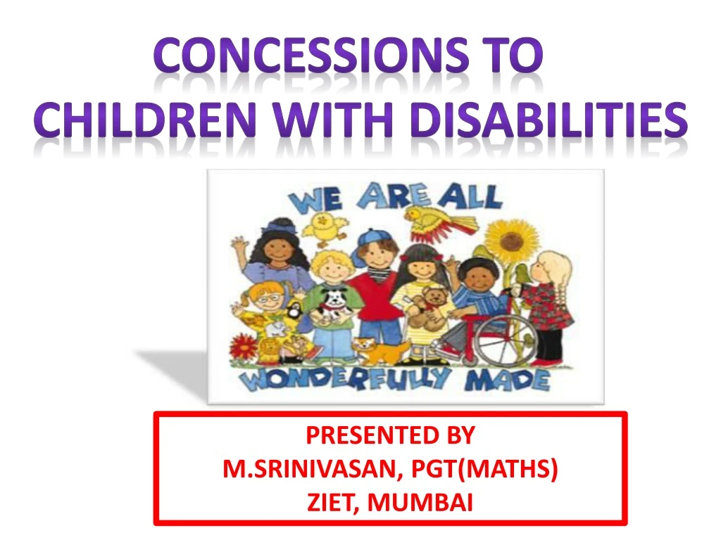 concessions to children with disabilities