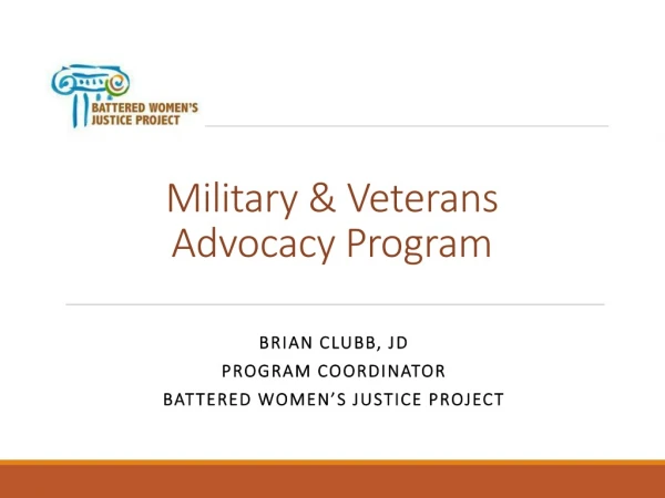 Military &amp; Veterans Advocacy Program