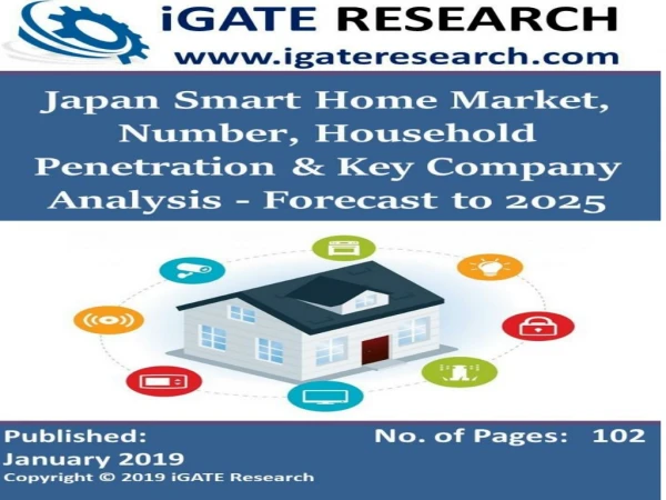 Japan Smart Home Market, Number, Household Penetration & Key Company Analysis - Forecast to 2025
