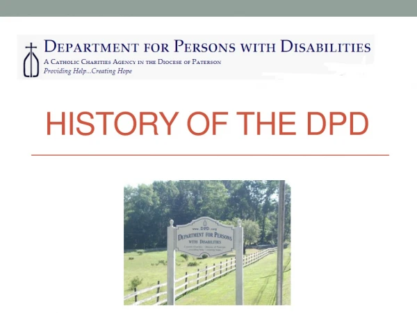 History of the DPD