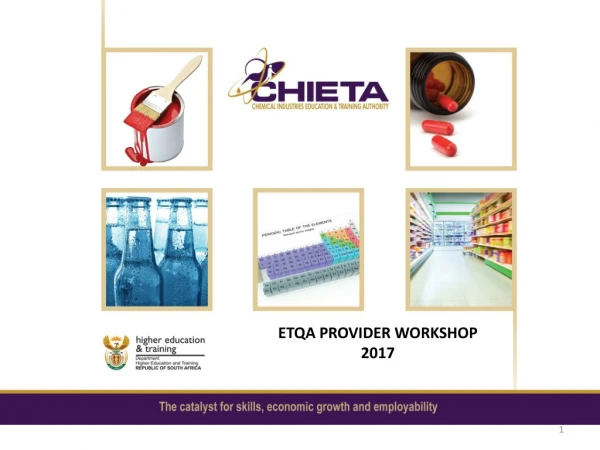 ETQA PROVIDER WORKSHOP 2017