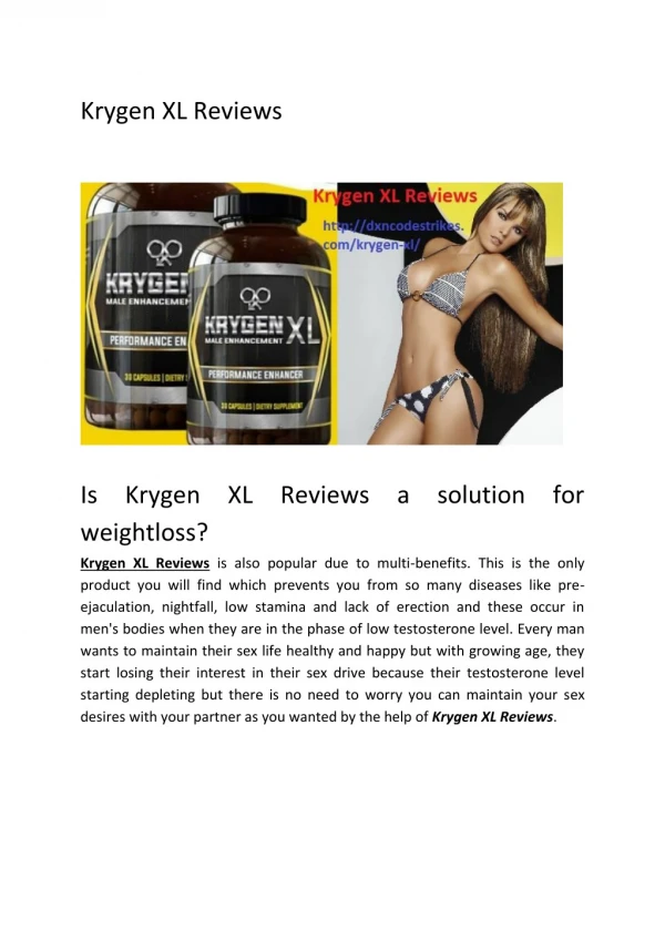 Krygen XL Reviews