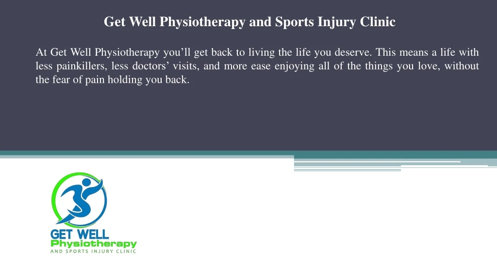 get well physiotherapy and sports injury clinic